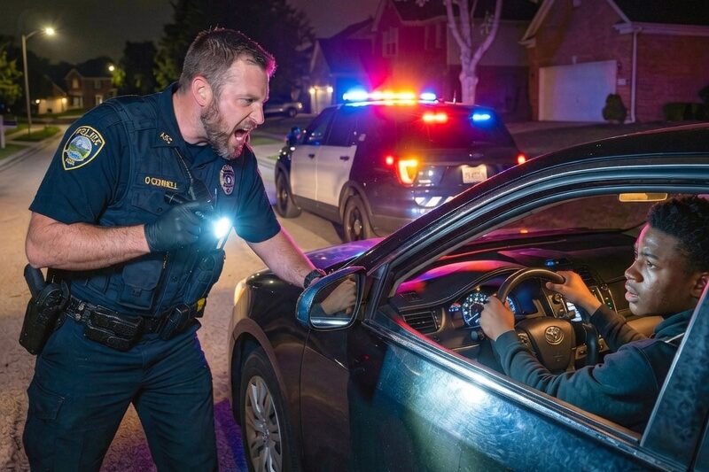 Racist Cop Mocks Black Teen at Traffic Stop — Regrets It When Cameras Start Rolling 