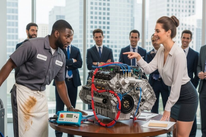 Female CEO Mocked a Black Mechanic: “Fix This Engine and I’ll Marry You” — Then He Did