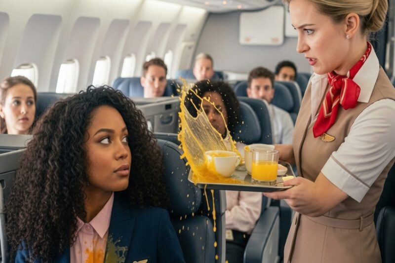 Flight Attendant Spills Drink on Black FAA Inspector — She Grounds the Plane Before Takeoff 
