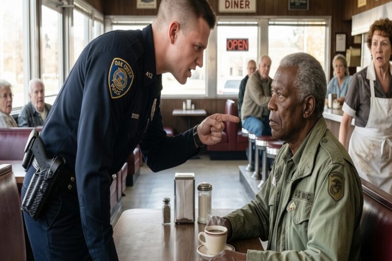 Officer Disrespects Decorated Black Veteran — Seconds Later, the Entire Precinct Demands His Badge