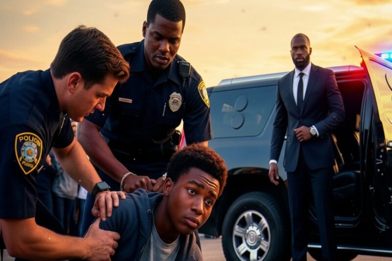 “Brutal Police Encounter Turns Tables When a Mysterious Government SUV Arrives!”