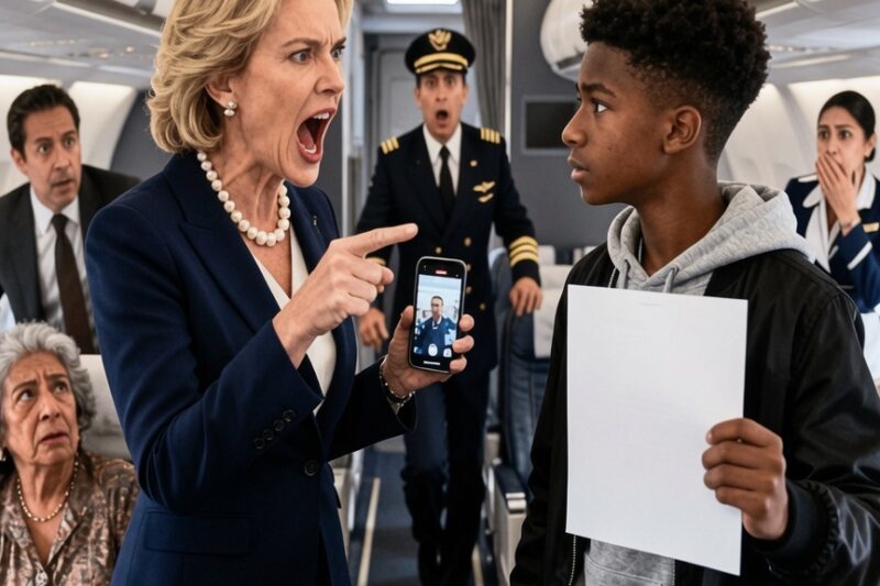 White Passenger Accuses Black Teen in First Class — Then Freezes When He’s Actually the CEO 