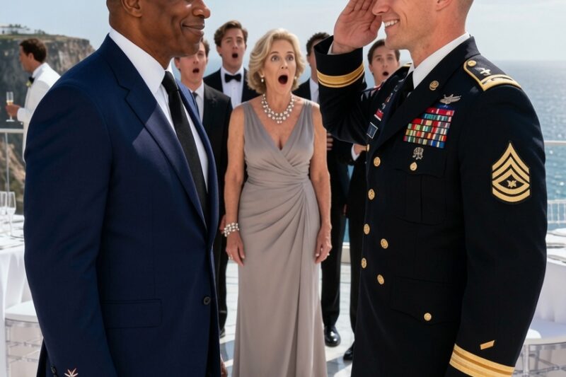 Everyone Mocked Black Man at the Wedding — Froze When the Groom Gave Him a Command Salute