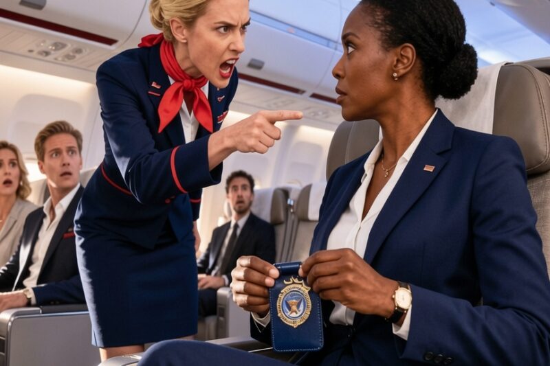 Flight Attendant Demands Black Woman Move — Freezes When She Reveals FAA Credentials 