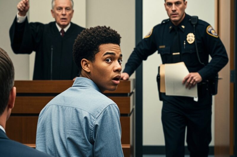 Judge Was About to Sentence a Black Teen… Then a Cop Ran In With One Piece of Evidence