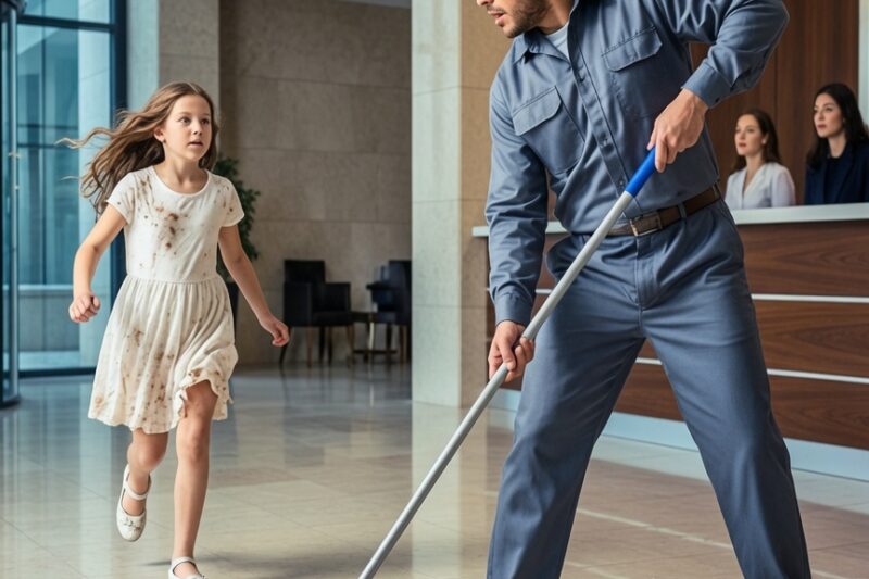 CEO’s Little Girl Ran to Janitor: “They Beat My Mom, She’s Dying” —His Secret Skill Shocked Everyone 