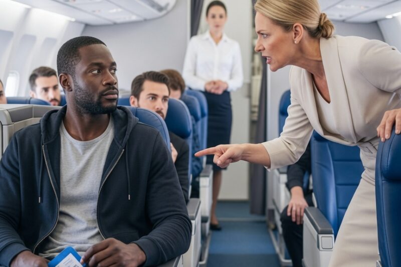White Passenger Demands Black Man’s Seat — Shocked When He Fires the Crew Midair 