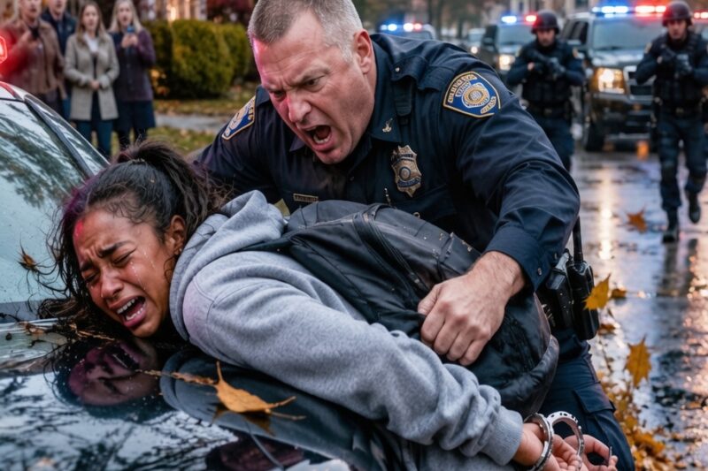 Racist Cop Slams Black Child Against Car — Not Knowing Her Mom Leads the Secret Service 