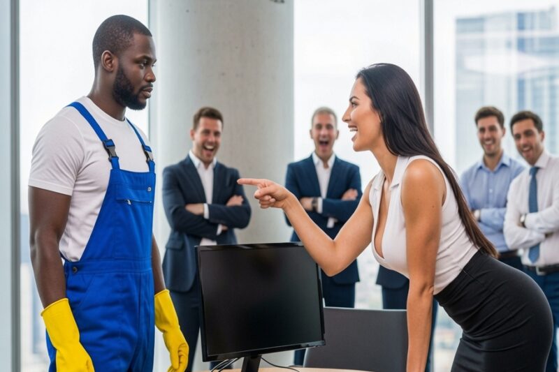Female CEO Mocked a Black Janitor: “Fix This Computer and I’ll Marry You” — Then He Did 