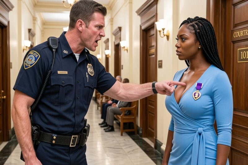 “Take That Off!” Cop Pointed At Black Woman’s Military Medal—Until a SEAL Admiral Saluted Her