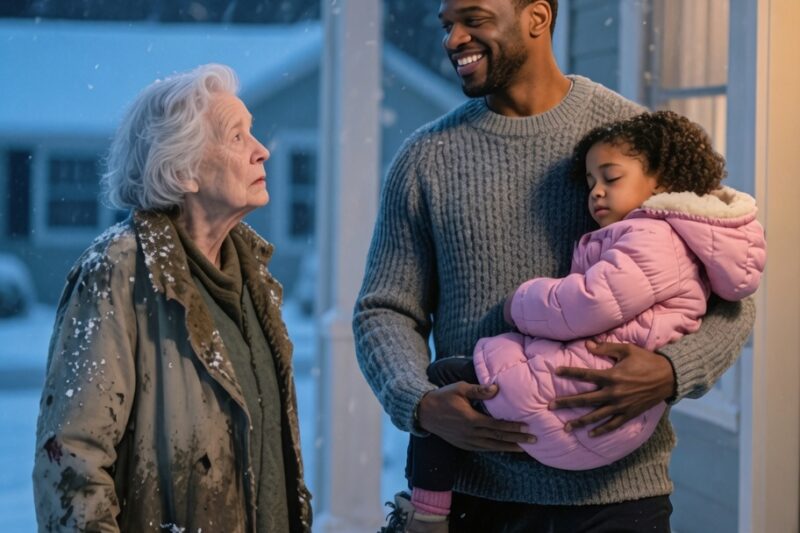 Lost Elderly Woman Strays to a Struggling Single Black Dad’s Door, He Lets Her Stay the Night and