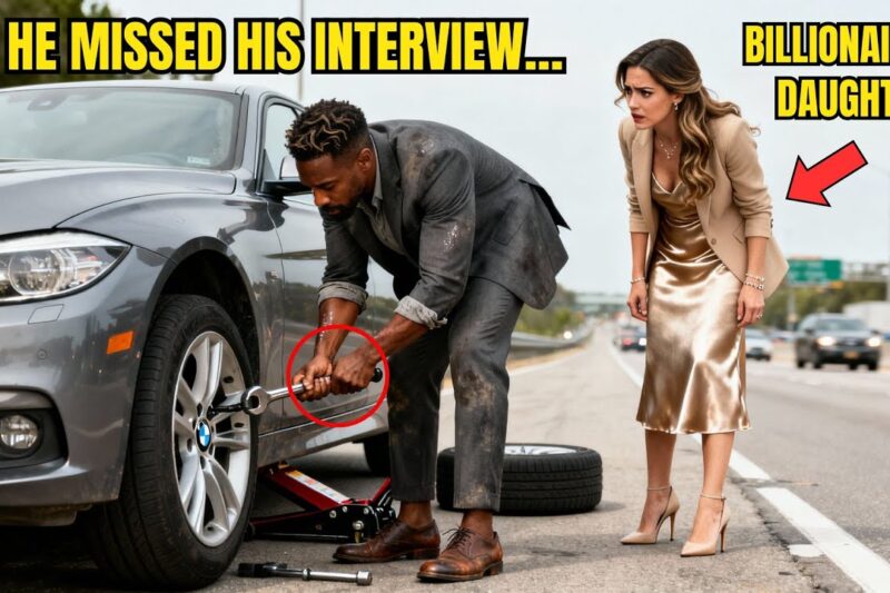 Black Man Missed Interview to Help Girl With Flat Tire— Not Knowing She Was a Billionaire’s Daughter