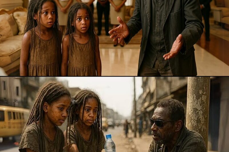 Homeless Twins Gave Their Only Meal To A Blind Beggar, Unaware He’s A Billionaire That Will.