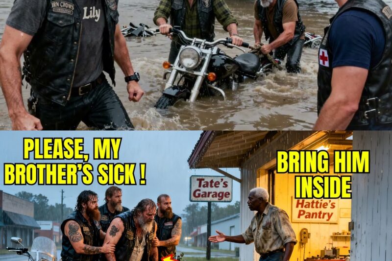 Old Black Mechanic Helps Stranded Bikers in the Rain — What Rolls Into His Shop at Dawn Stuns Him 