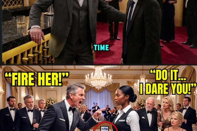 “Fire Her!” CEO Snaps at Black Waitress Mid-Gala — She Flashed a Badge and His Smile Disappeared 