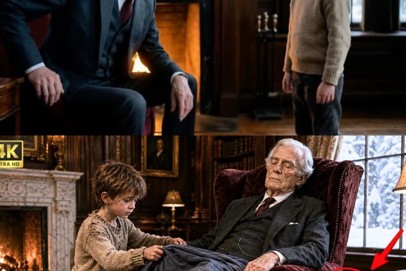 Billionaire Pretended to Sleep to Test a Poor Boy — What the Boy Did Made Him Cry All Night