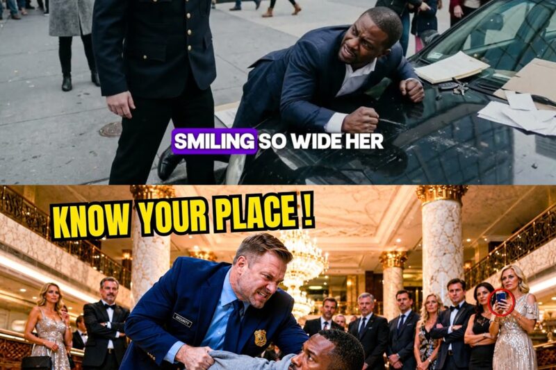 Guard Slammed Black CEO on Hood “Roaches in My Lobby”— Seconds Later, His Knelt Begging to Forgive 