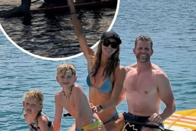 Eric Trump Swaps Politics For Paddleboards In Sweet Sun-Soaked Family Escape With Lara And Their Children