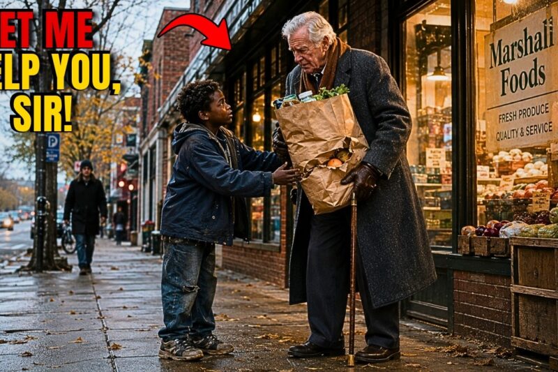 “Let Me Carry That, Sir” — Street Kid Helps Billionaire With Groceries, Unaware Who He Is 