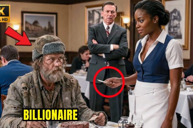 Undercover Billionaire Orders Steak — Black Waitress Slips Him a Note That Stops Him Cold