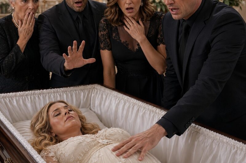 FULL STORY: They were seconds away from cremating my pregnant wife when I begged, “Open the coffin… just once.” Everyone looked at me like I had lost my mind—until something moved beneath her dress. My mother-in-law’s face drained of color. My brother-in-law immediately snapped, “Close it now.” But it was already too late. I had seen enough to understand the horrifying truth.